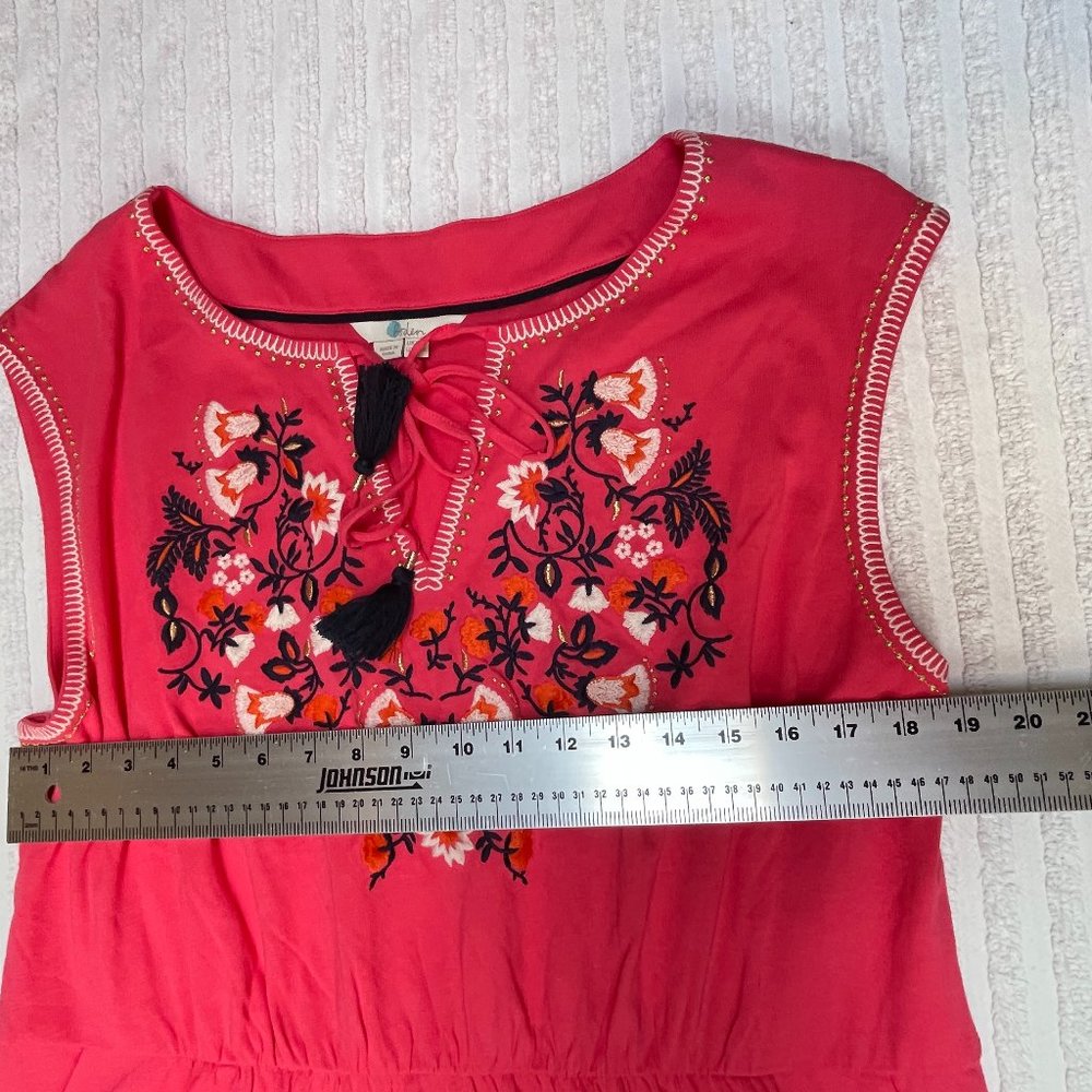 Boden Womens Catriona Embroidered Shift Dress Sleeveless Pullover Pink Size 16R - Picture 6 of 9